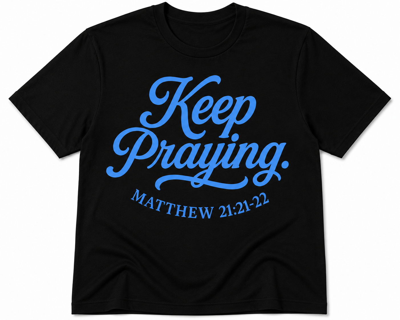 Black Shirt / Blue Design